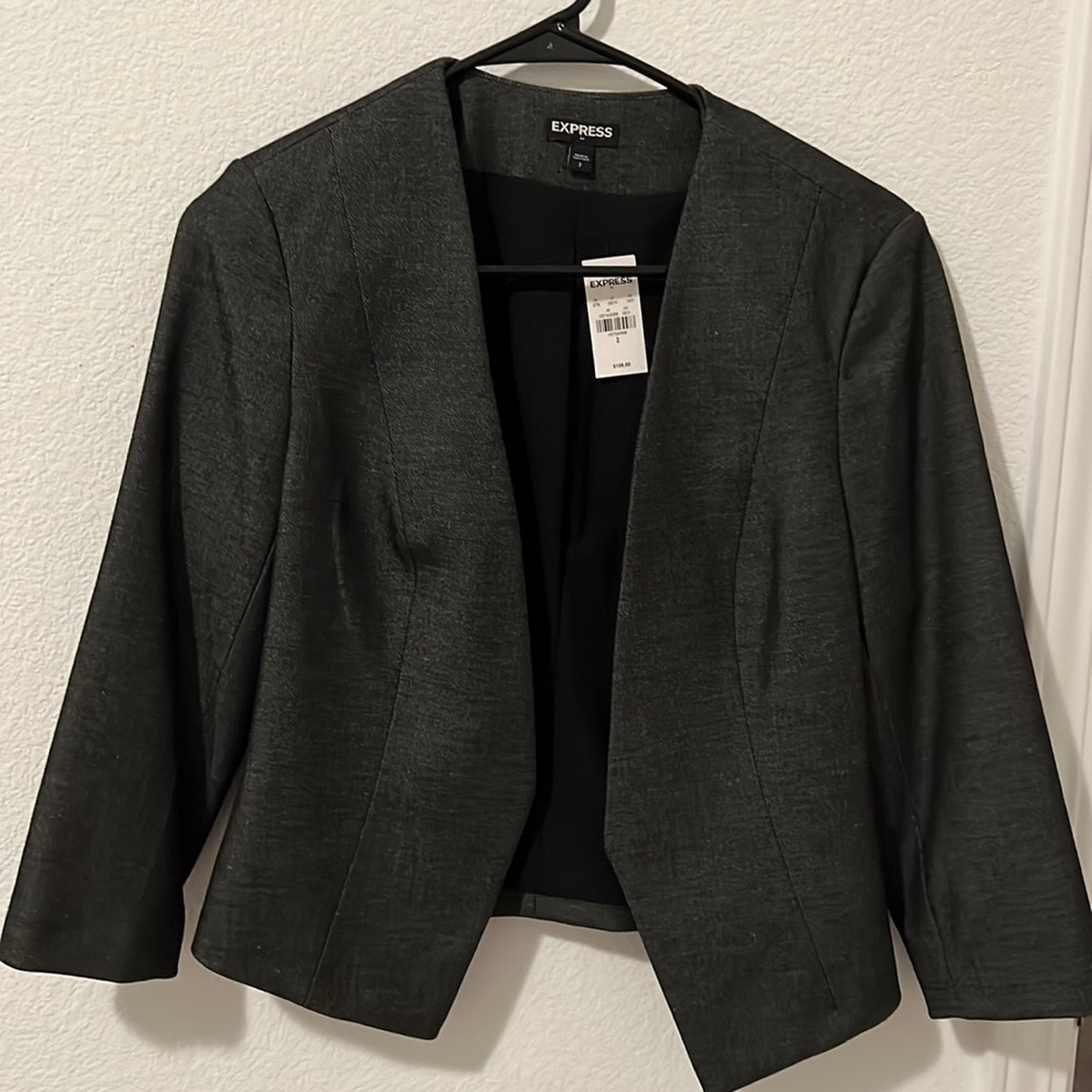 Womens express cropped blazer